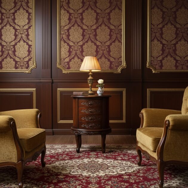 Commode à bijoux ovale