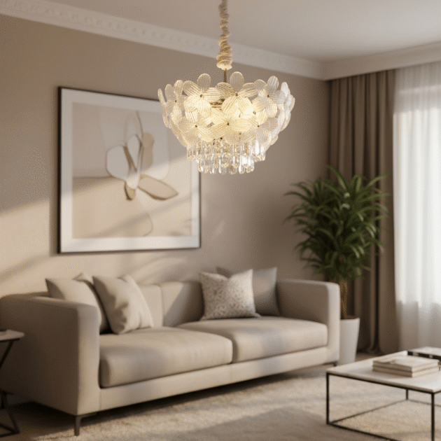 Lustre Cristal Floraison